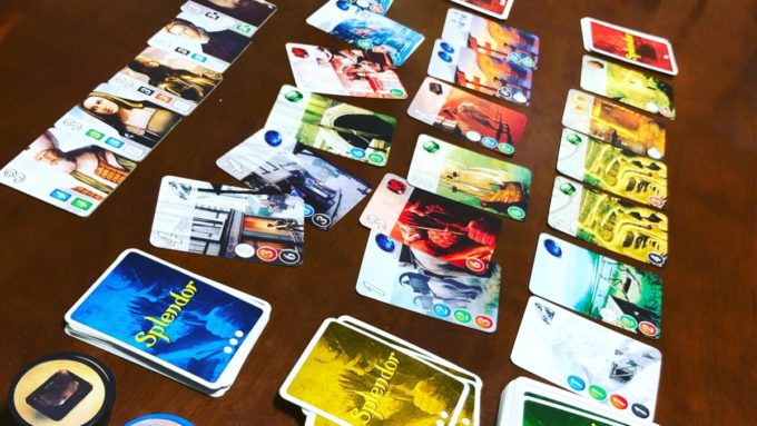 ボードゲームの宝石の煌き