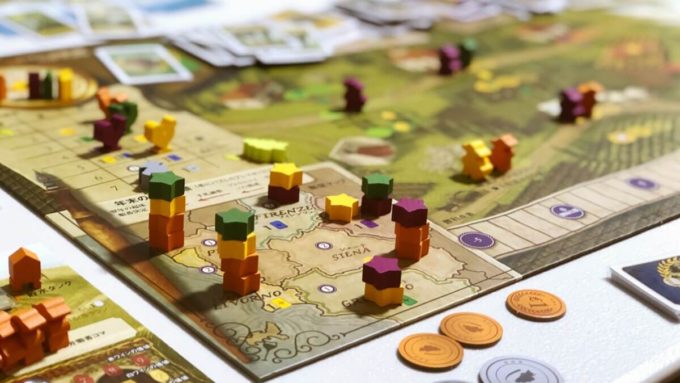 ボードゲームのワイナリーの四季