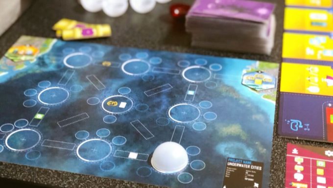 ボードゲームのアンダーウォーターシティーズ