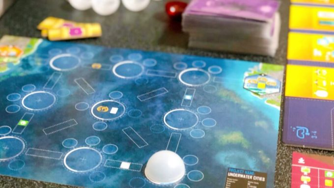 ボードゲームのアンダーウォーターシティーズ