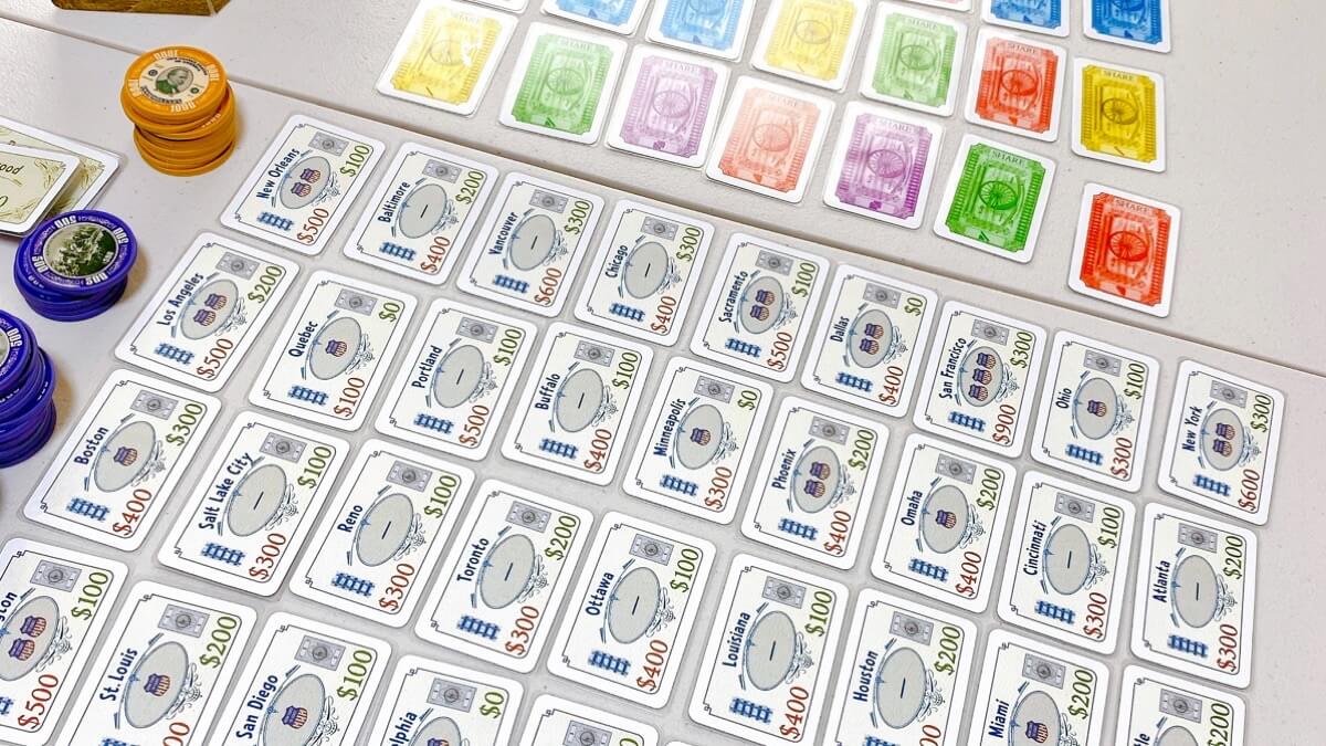 ボードゲームの北アメリカ鉄道