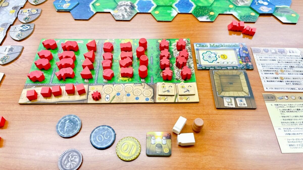 ボードゲームのクランズ・オブ・カレドニア拡張